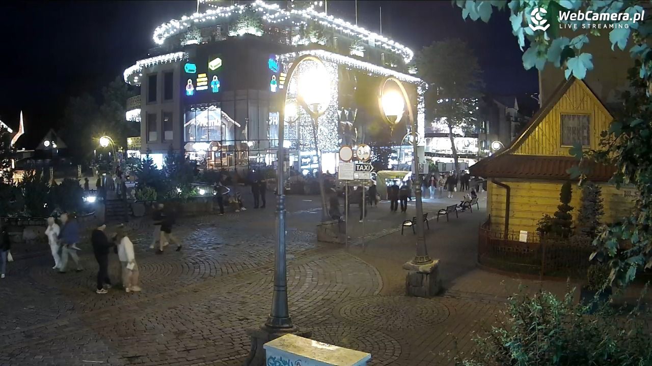 Widok na Krupówki w Zakopanem - 09 lipiec 2026, 21:42