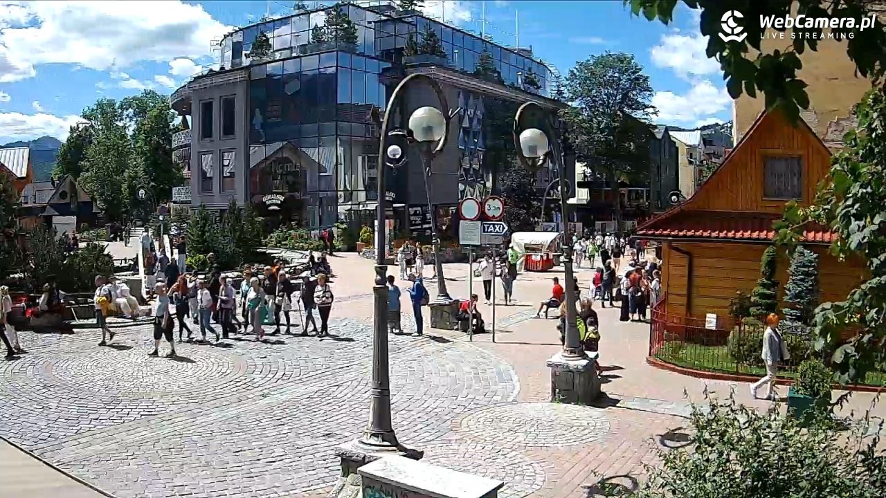 Widok na Krupówki w Zakopanem - 08 lipiec 2026, 13:34