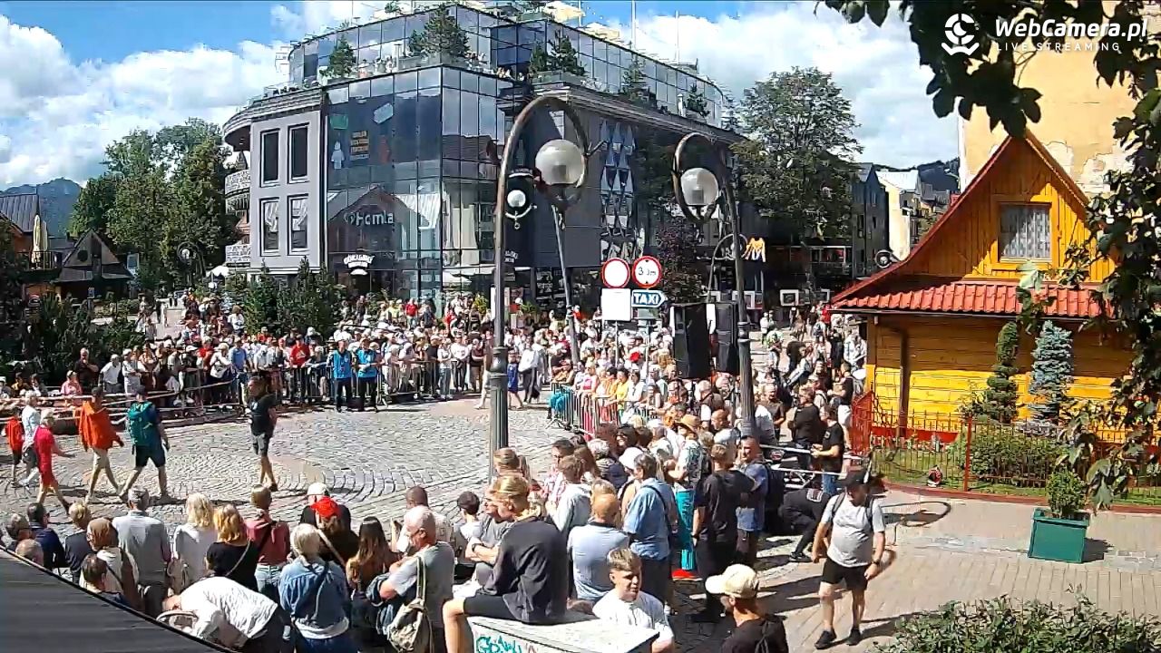 Widok na Krupówki w Zakopanem - 23 sierpień 2026, 11:53