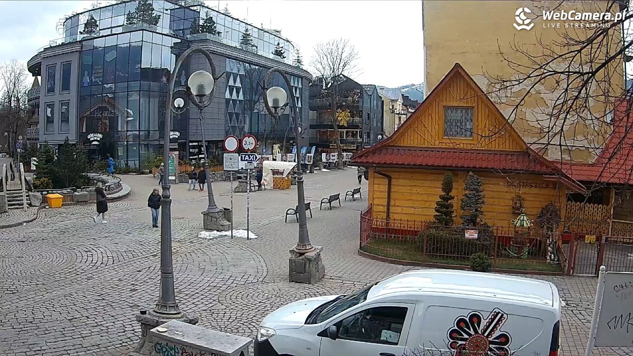 Widok na Krupówki w Zakopanem - 09 kwiecień 2026, 10:44