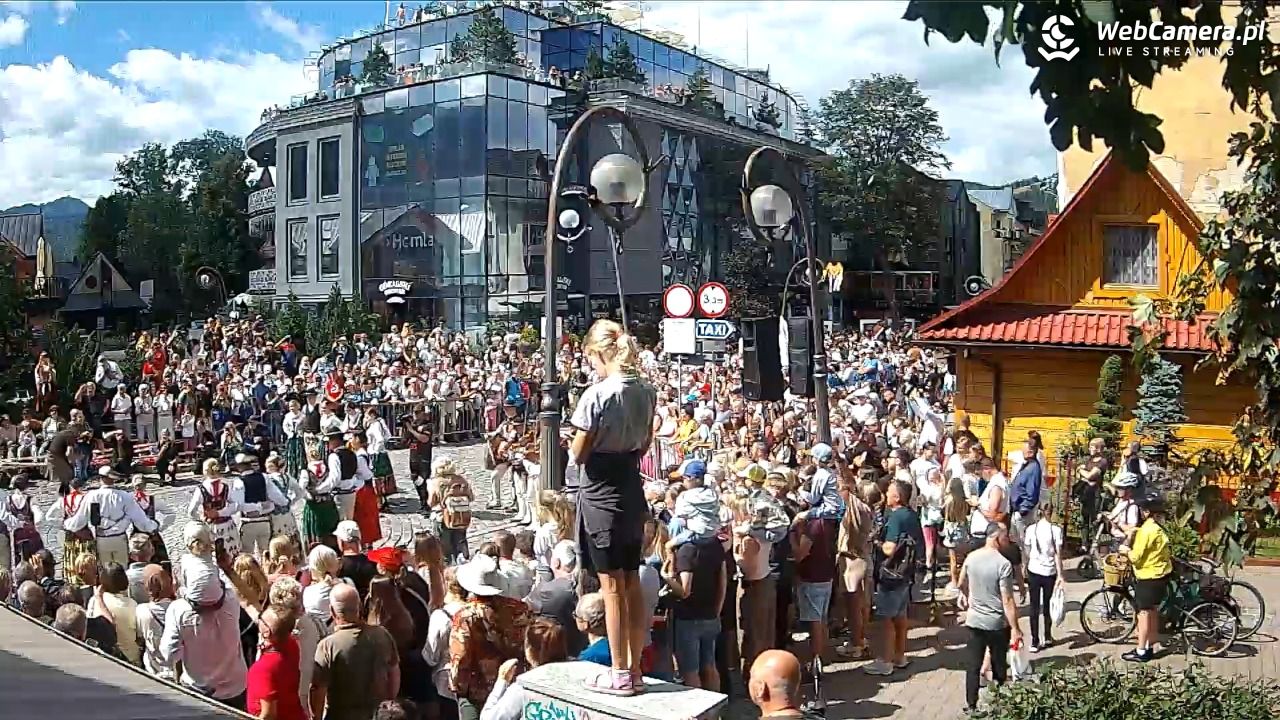 Widok na Krupówki w Zakopanem - 23 sierpień 2026, 12:09
