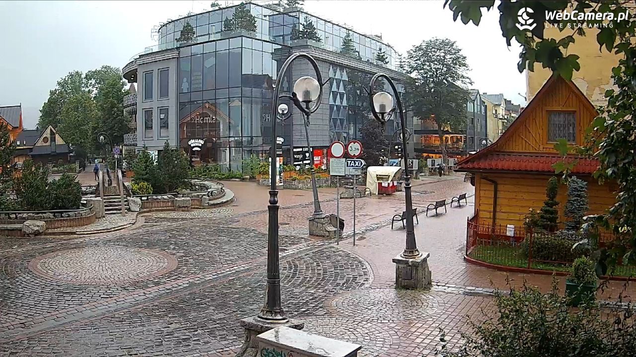 Widok na Krupówki w Zakopanem - 09 lipiec 2026, 08:24