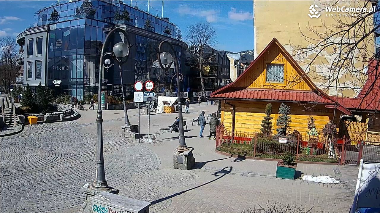 Widok na Krupówki w Zakopanem - 10 kwiecień 2026, 11:15