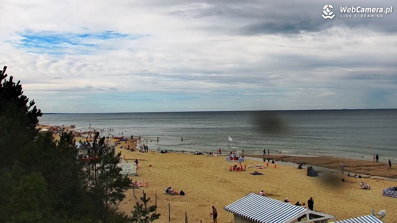 Krynica Morska - widok na plażę - 30 sierpień 2026, 12:39