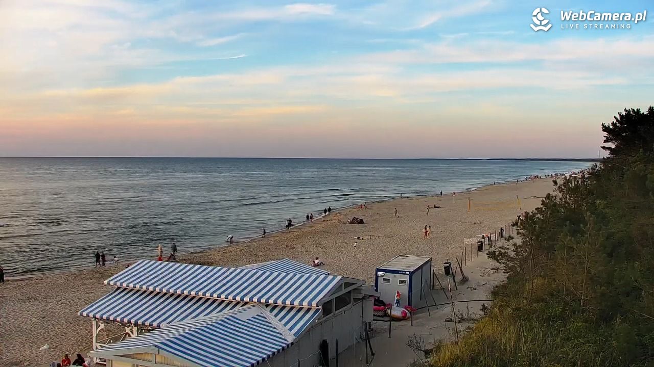 Krynica Morska - widok na plażę - 13 sierpień 2026, 19:56