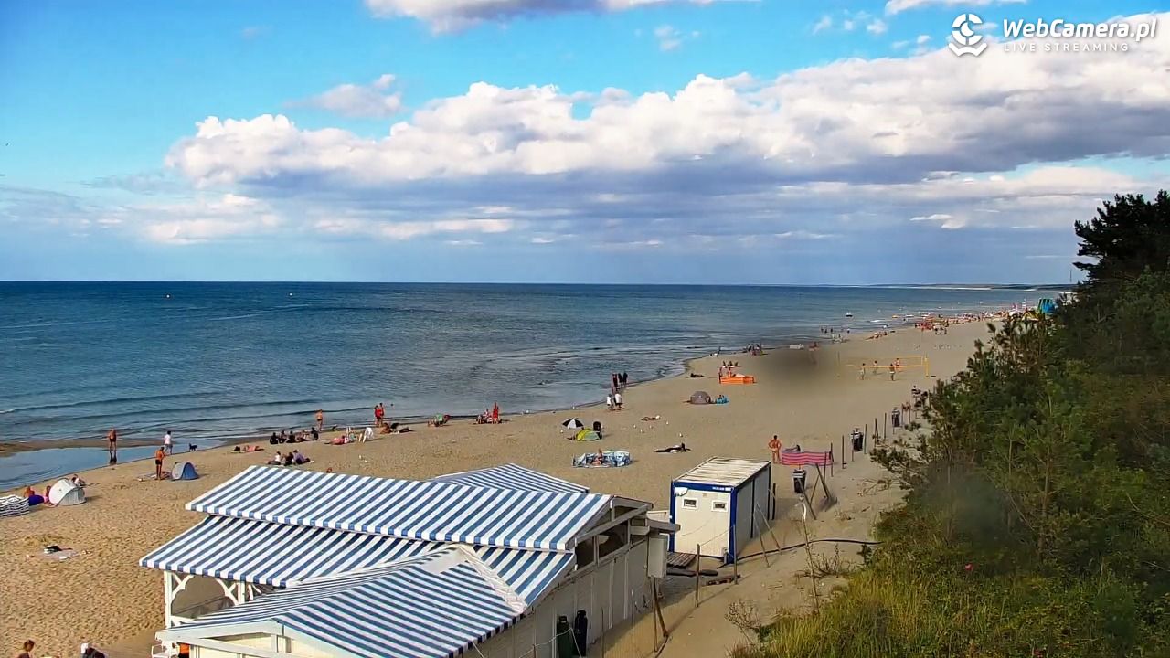 Krynica Morska - widok na plażę - 30 sierpień 2026, 16:39