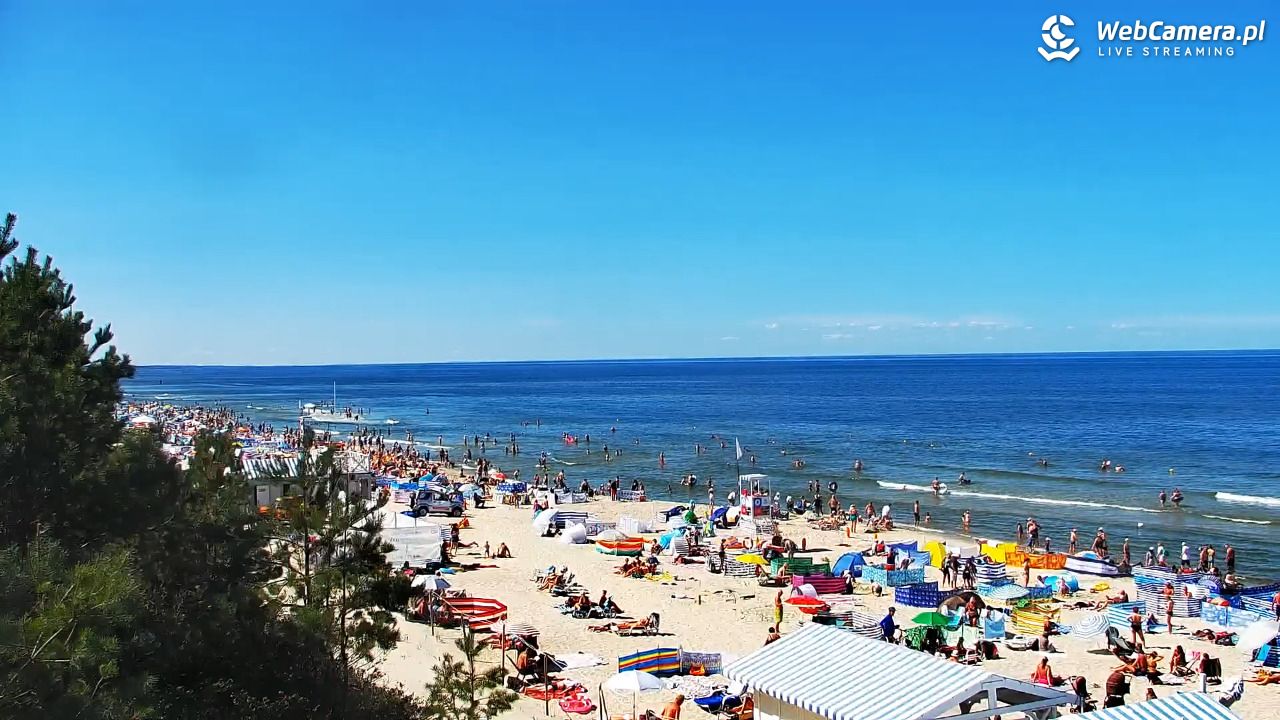 Krynica Morska - widok na plażę - 13 sierpień 2026, 13:11