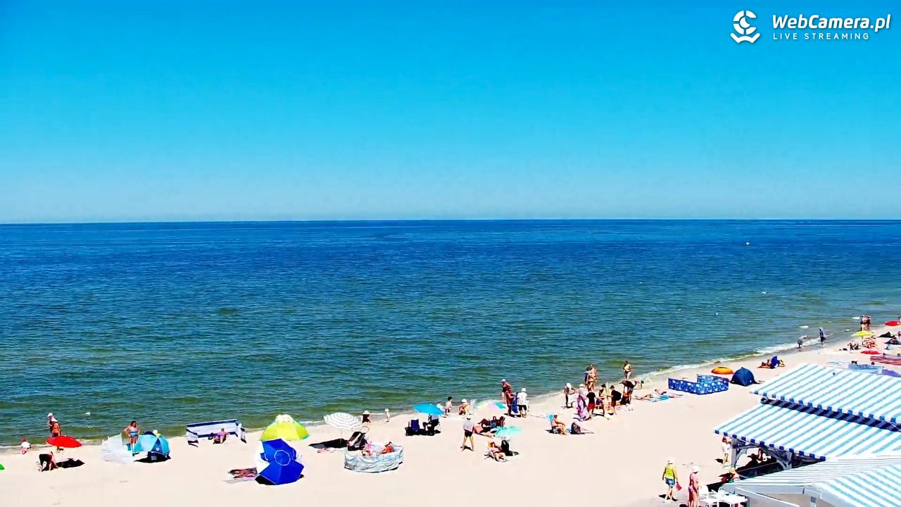 Krynica Morska - widok na plażę - 26 czerwiec 2026, 12:39