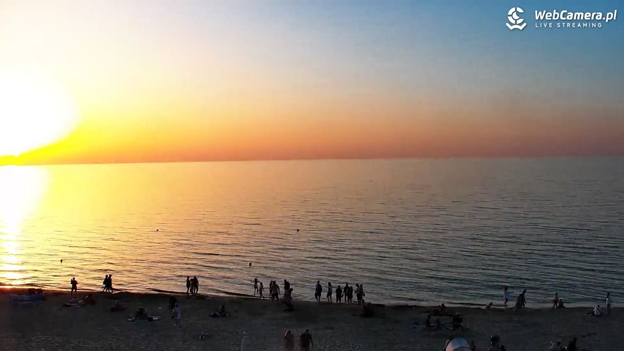 Krynica Morska - widok na plażę - 26 czerwiec 2026, 20:56