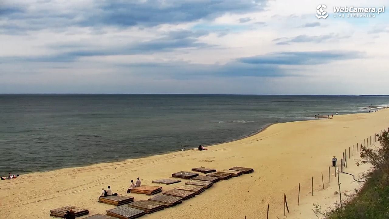 Krynica Morska - widok na plażę - 11 maj 2026, 17:01