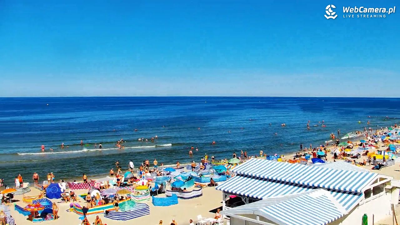 Krynica Morska - widok na plażę - 13 sierpień 2026, 13:13