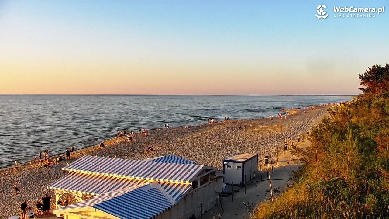 Krynica Morska - widok na plażę - 26 czerwiec 2026, 20:34