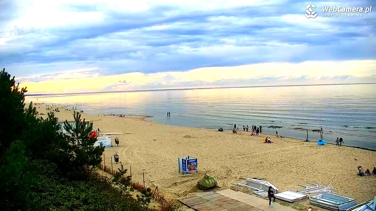 Krynica Morska - widok na plażę - 13 wresień 2025, 16:16