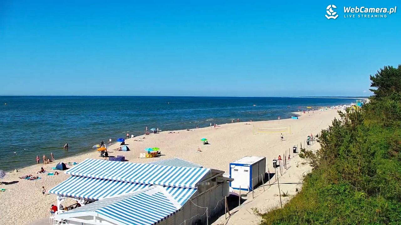 Krynica Morska - widok na plażę - 26 czerwiec 2026, 16:37