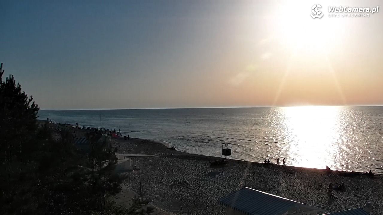 Krynica Morska - widok na plażę - 26 czerwiec 2026, 19:35