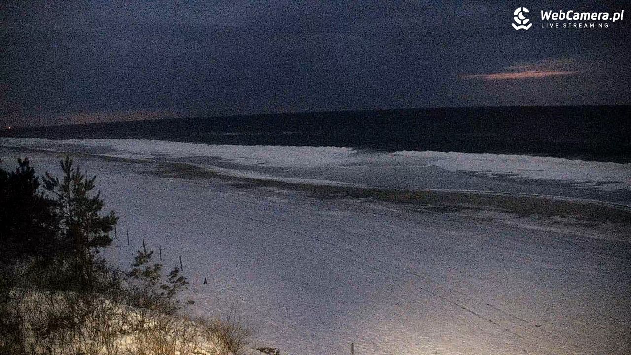 Krynica Morska - widok na plażę - 04 luty 2026, 17:24