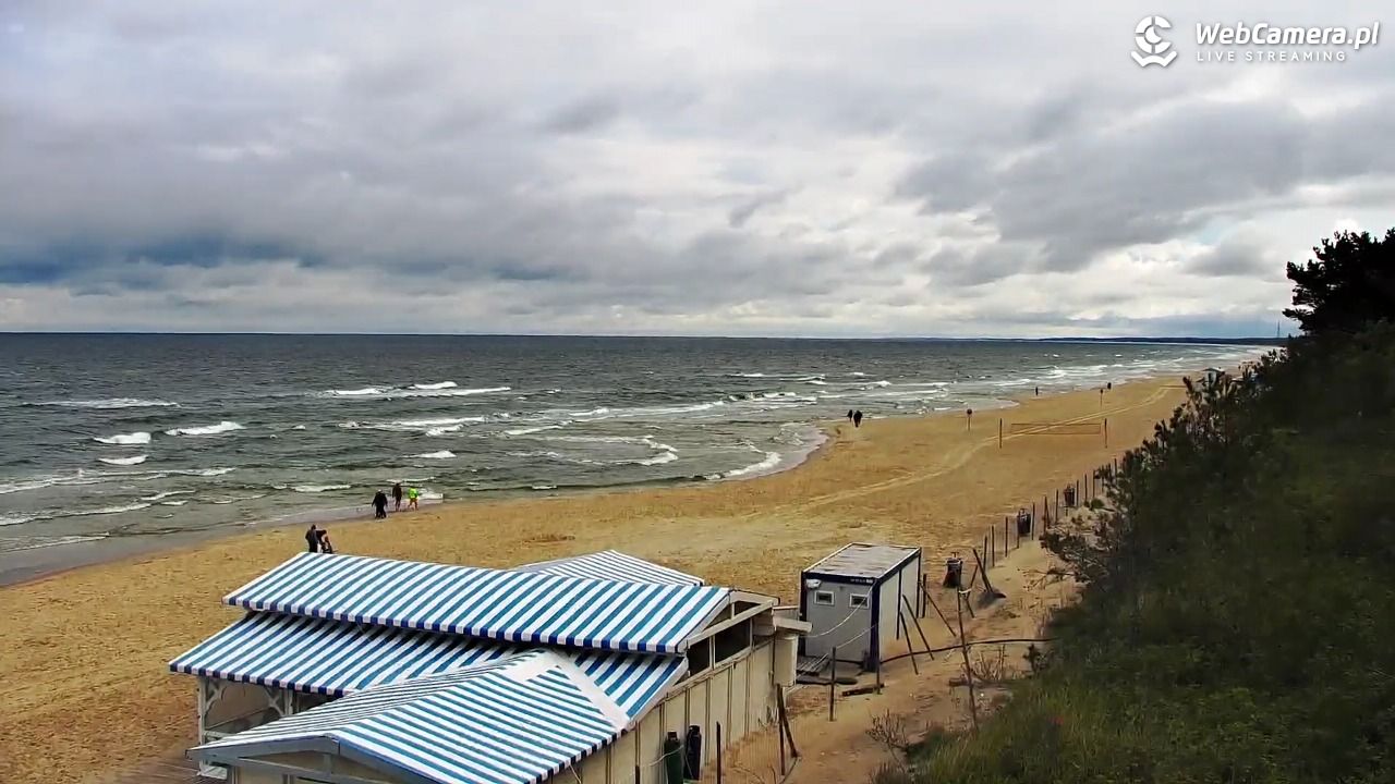 Krynica Morska - widok na plażę - 02 wresień 2026, 09:43