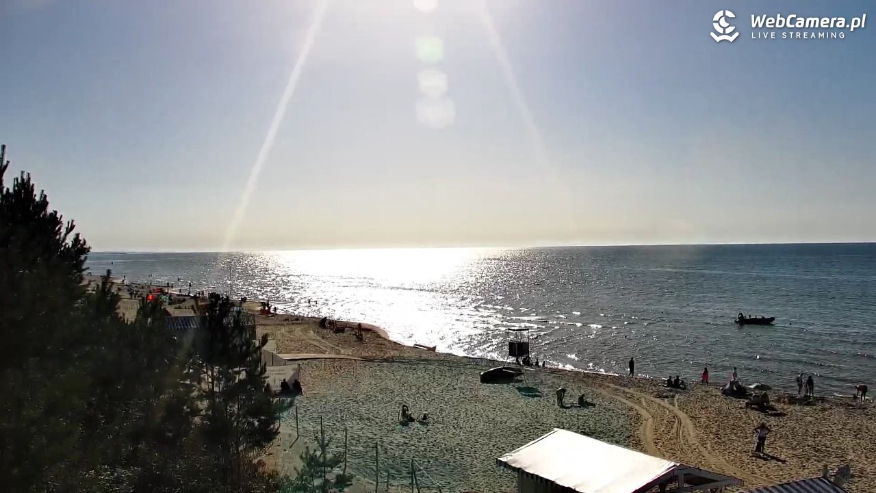Krynica Morska - widok na plażę - 26 czerwiec 2026, 17:58
