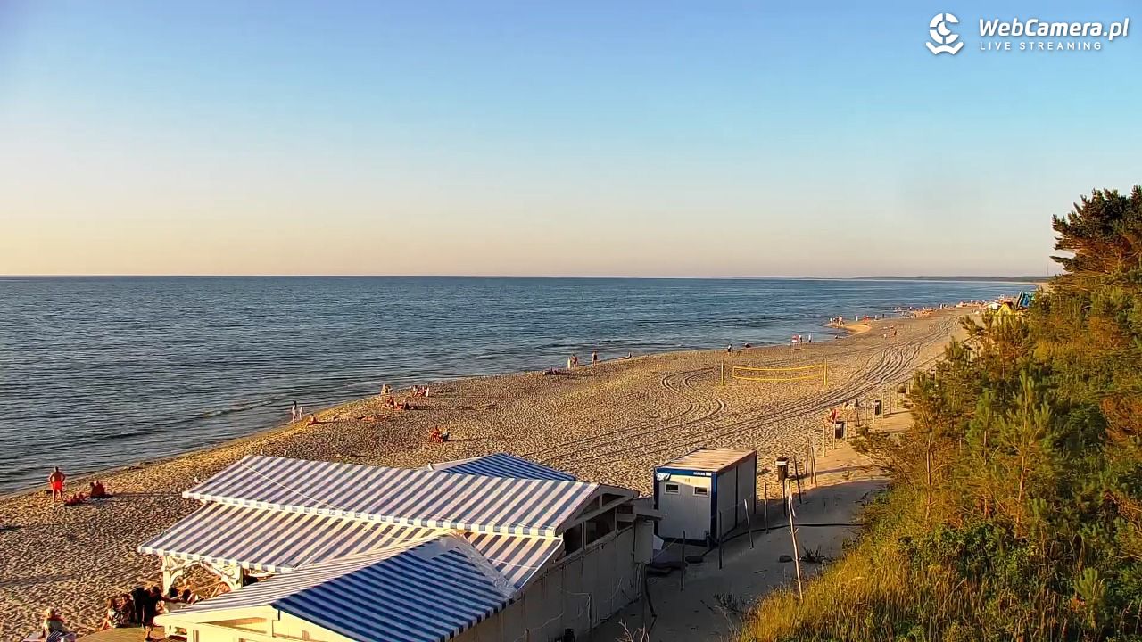 Krynica Morska - widok na plażę - 26 czerwiec 2026, 20:05