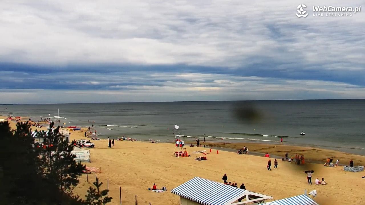 Krynica Morska - widok na plażę - 30 sierpień 2026, 10:58