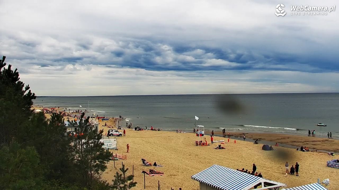 Krynica Morska - widok na plażę - 30 sierpień 2026, 11:40