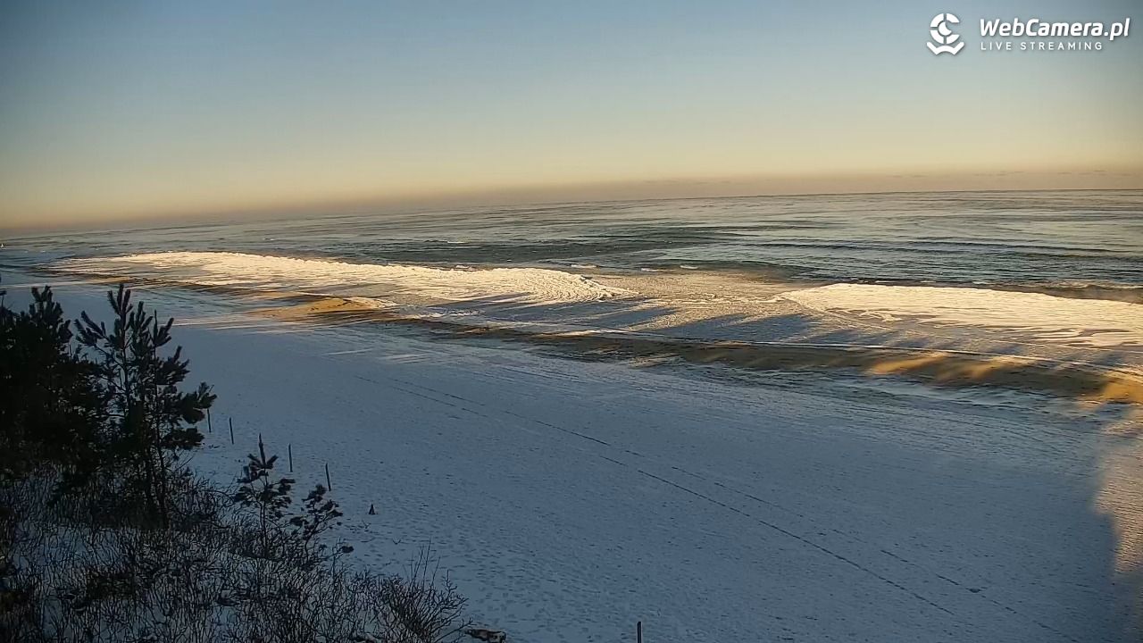Krynica Morska - widok na plażę - 03 luty 2026, 09:17