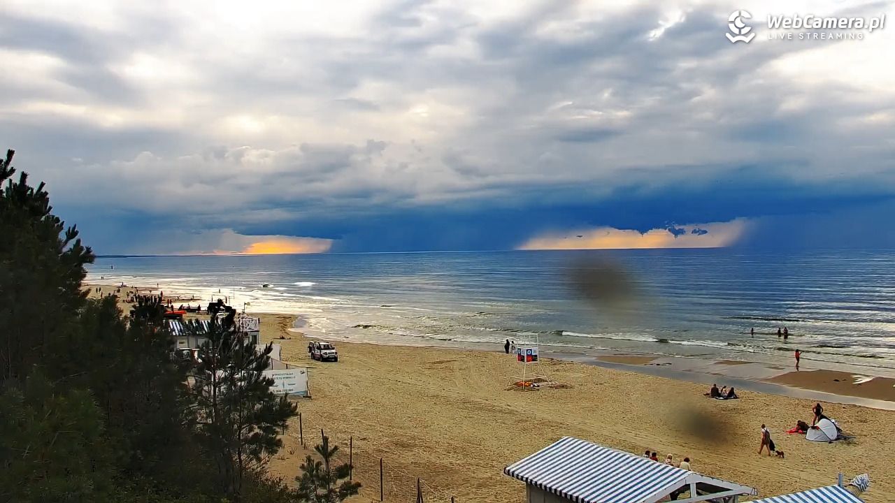 Krynica Morska - widok na plażę - 31 sierpień 2026, 17:50