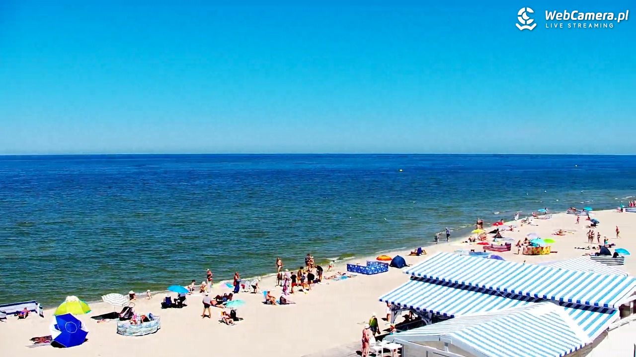 Krynica Morska - widok na plażę - 26 czerwiec 2026, 12:39