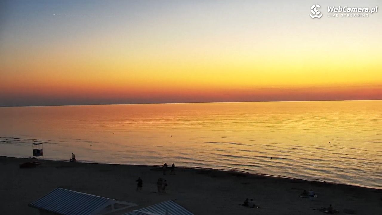 Krynica Morska - widok na plażę - 26 czerwiec 2026, 21:54
