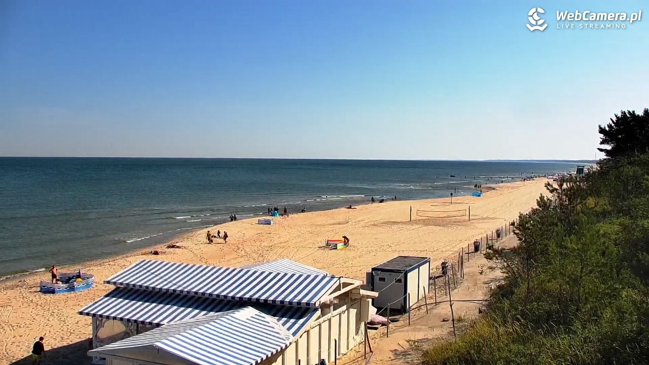 Krynica Morska - widok na plażę - 27 czerwiec 2026, 08:59