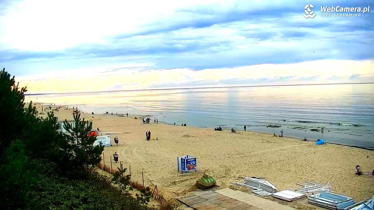 Krynica Morska - widok na plażę - 13 wresień 2025, 16:22