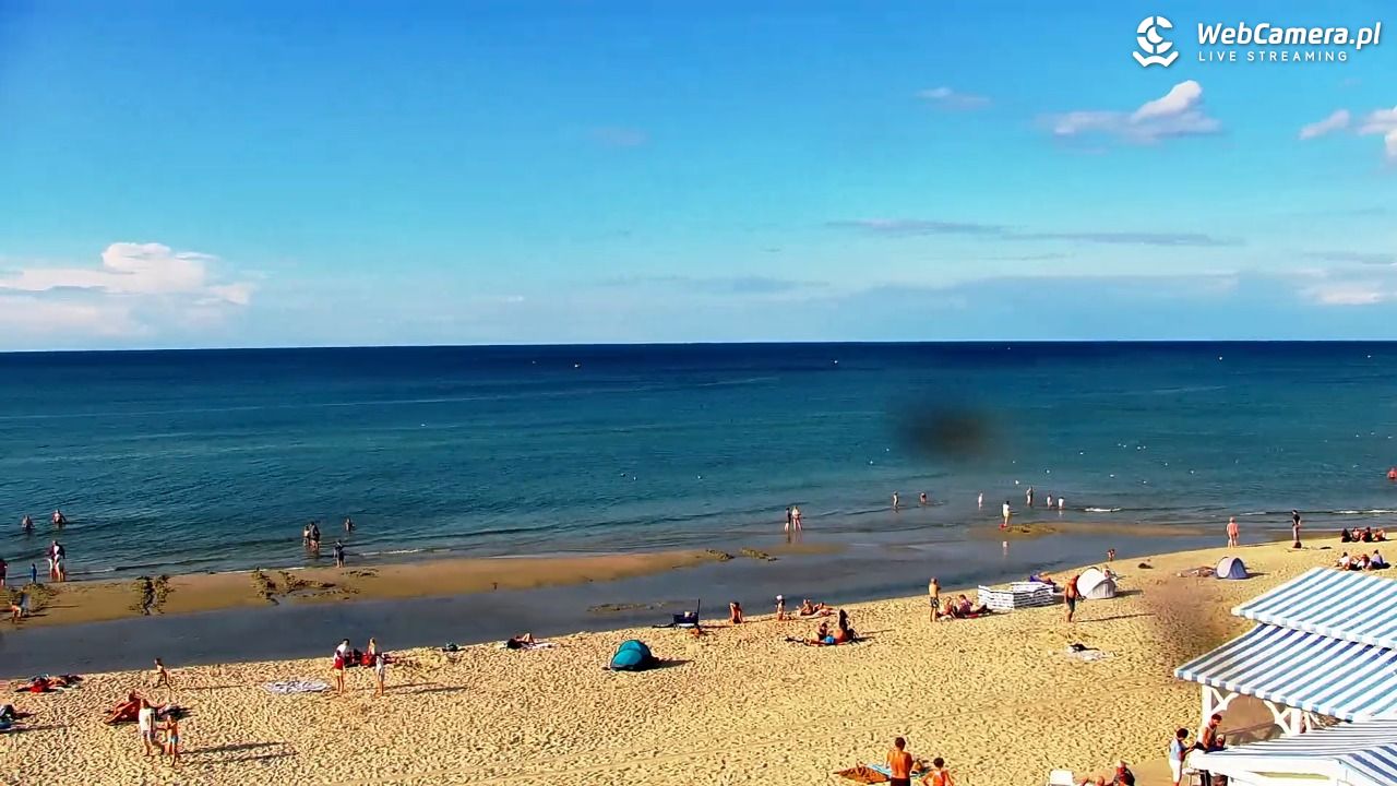 Krynica Morska - widok na plażę - 30 sierpień 2026, 16:51