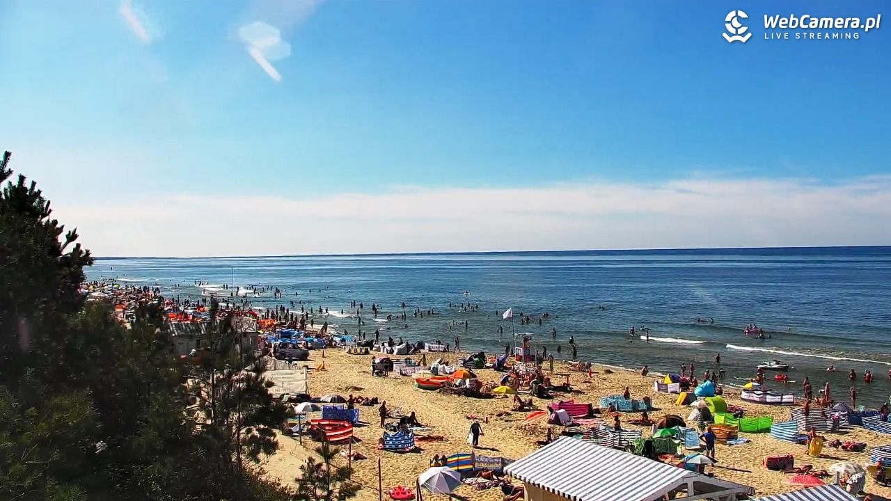 Krynica Morska - widok na plażę - 13 sierpień 2026, 15:28
