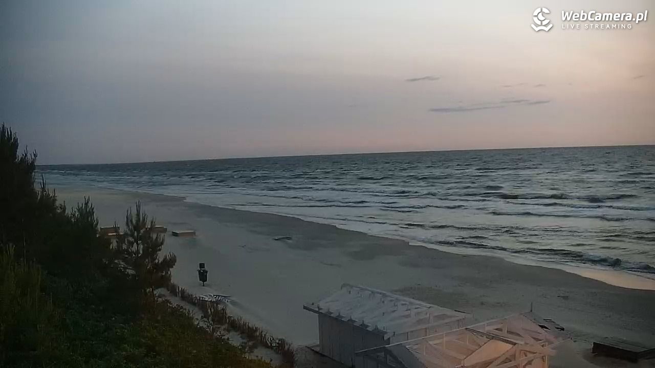 Krynica Morska - widok na plażę - 09 czerwiec 2025, 22:01