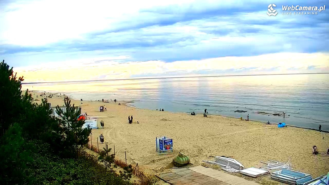 Krynica Morska - widok na plażę - 13 wresień 2025, 16:22