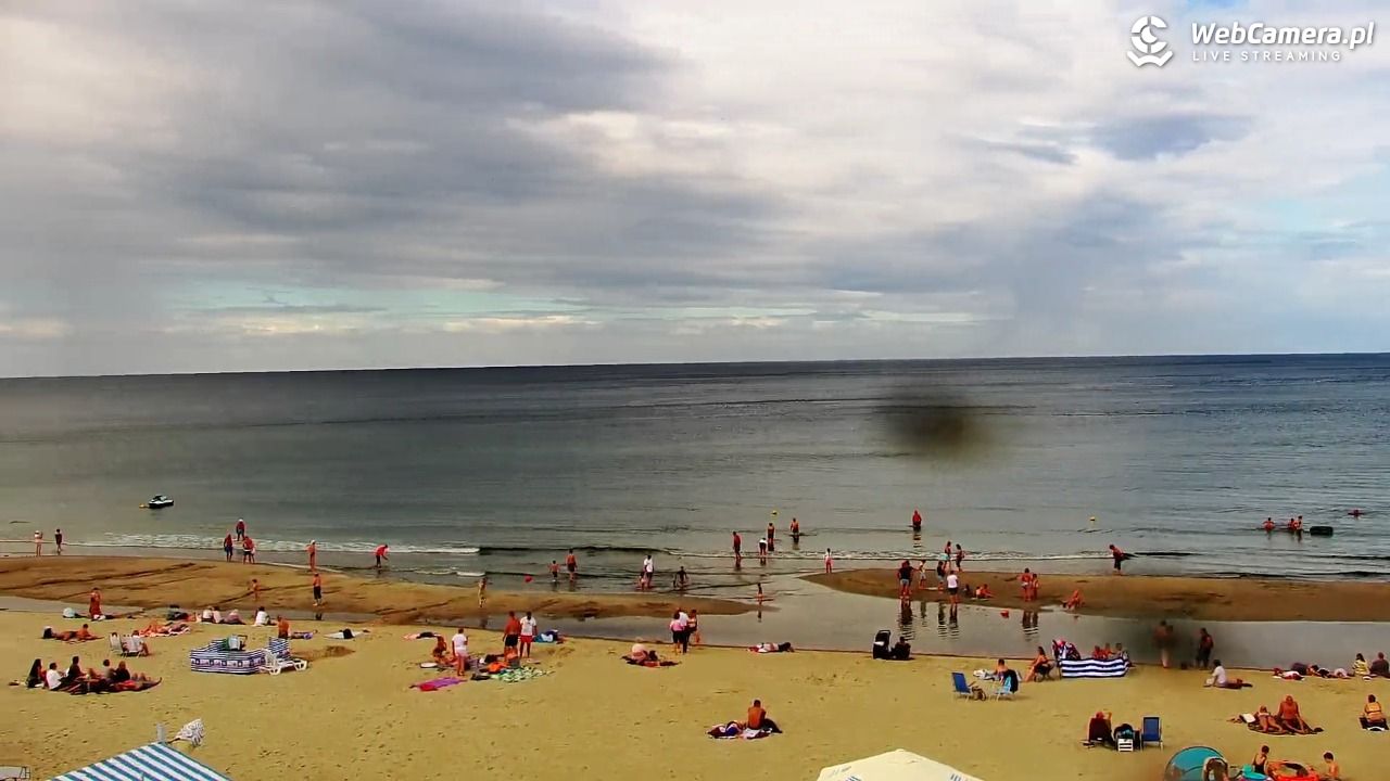 Krynica Morska - widok na plażę - 30 sierpień 2026, 13:55