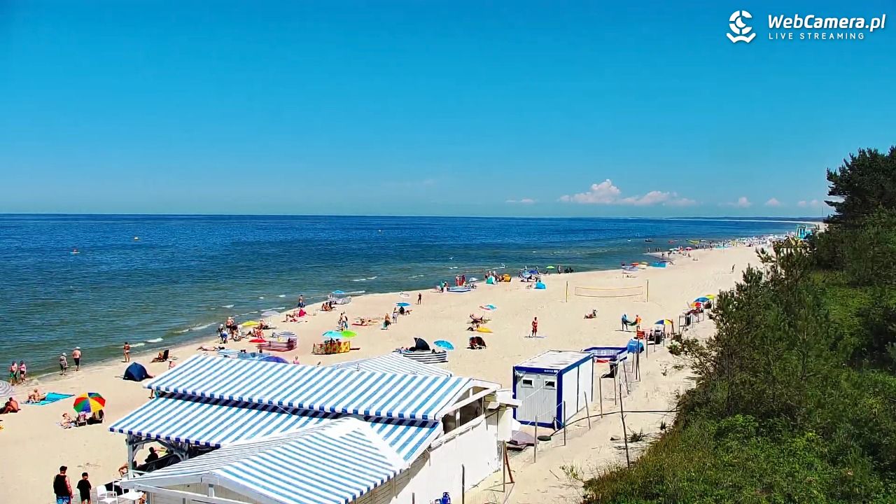 Krynica Morska - widok na plażę - 26 czerwiec 2026, 13:01