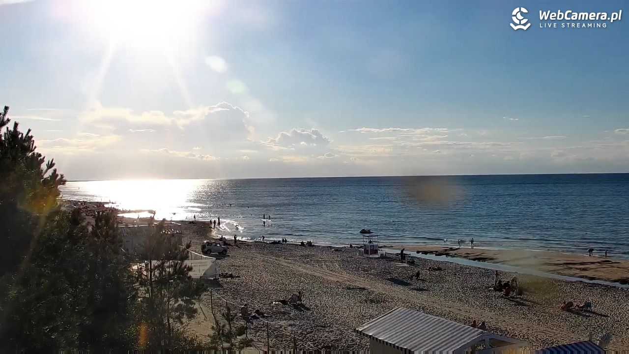 Krynica Morska - widok na plażę - 30 sierpień 2026, 17:40