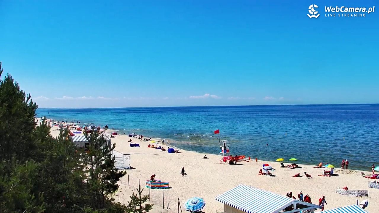 Krynica Morska - widok na plażę - 26 czerwiec 2026, 13:43