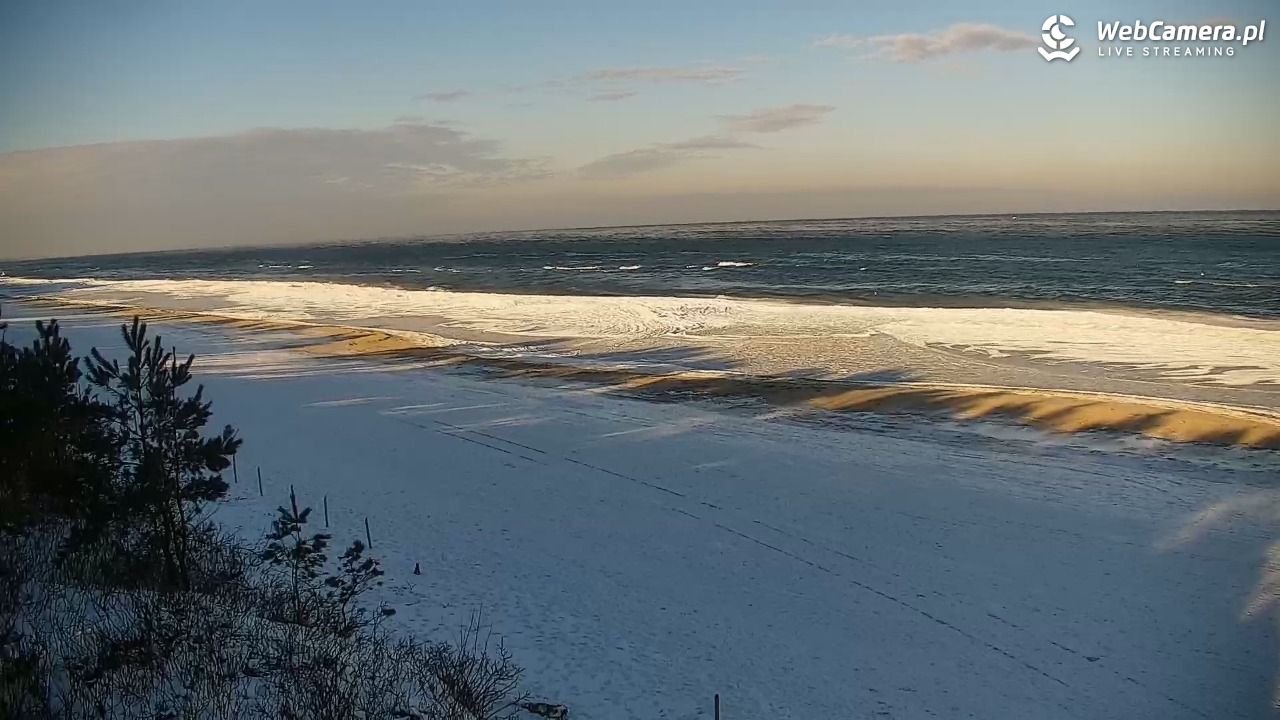 Krynica Morska - widok na plażę - 04 luty 2026, 09:34