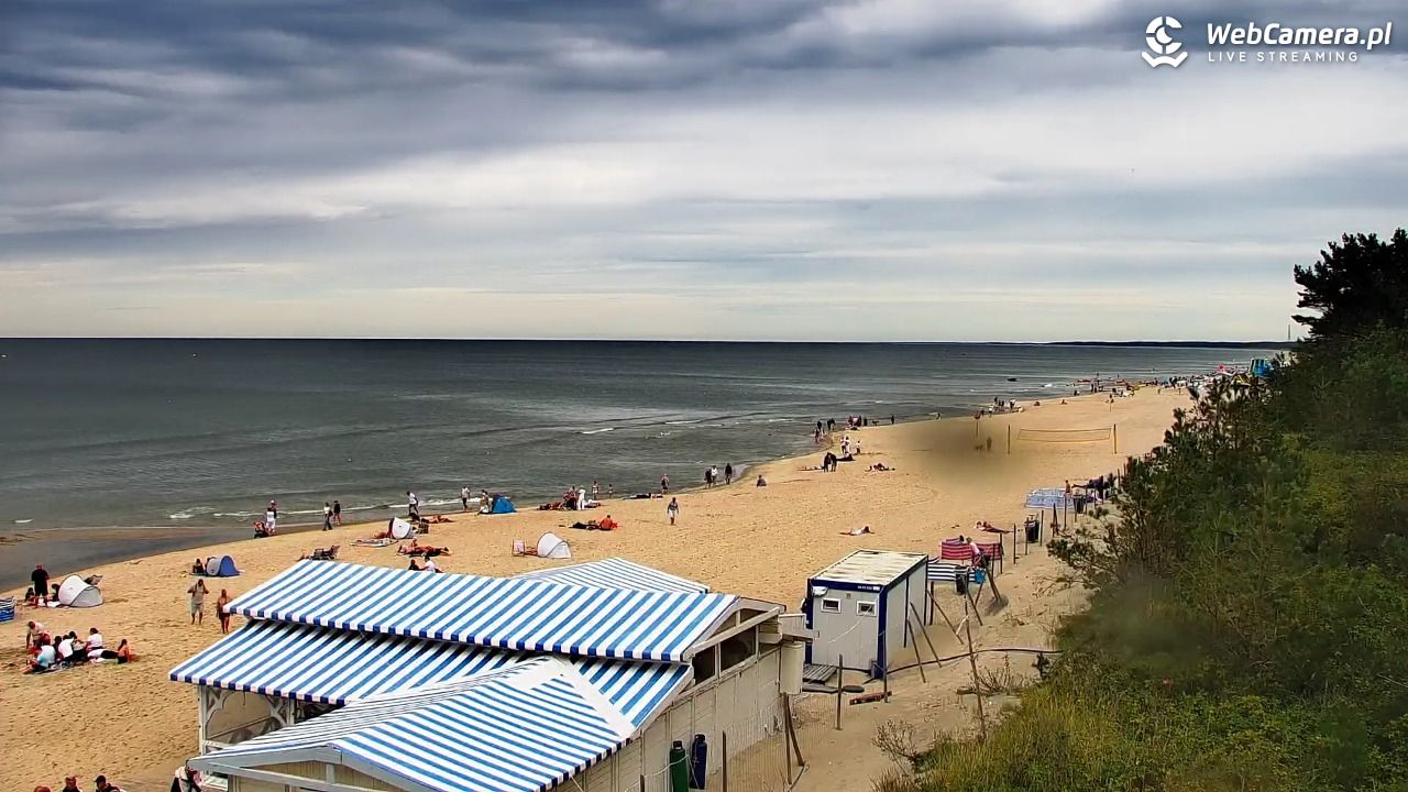 Krynica Morska - widok na plażę - 30 sierpień 2026, 12:17