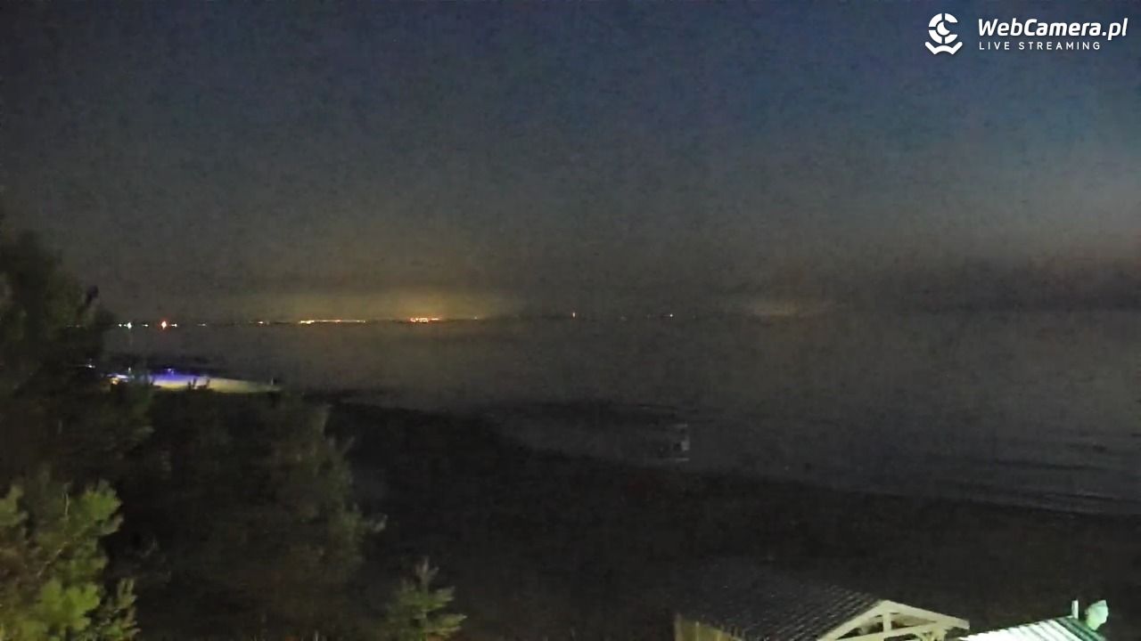 Krynica Morska - widok na plażę - 26 czerwiec 2026, 23:42
