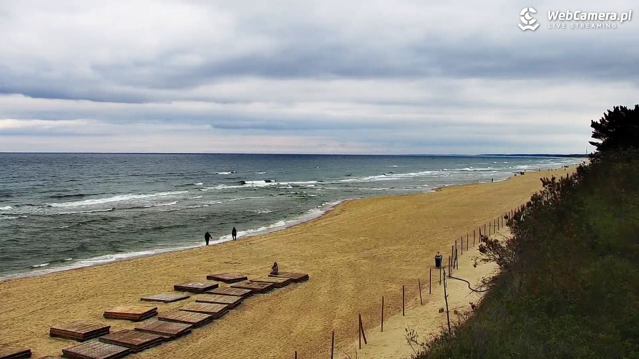 Krynica Morska - widok na plażę - 12 maj 2026, 10:10