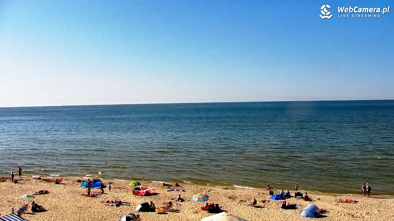 Krynica Morska - widok na plażę - 26 czerwiec 2026, 16:55