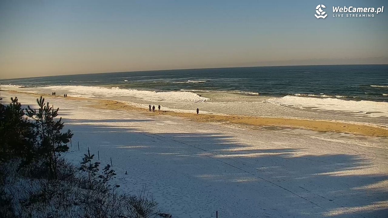 Krynica Morska - widok na plażę - 03 luty 2026, 12:10