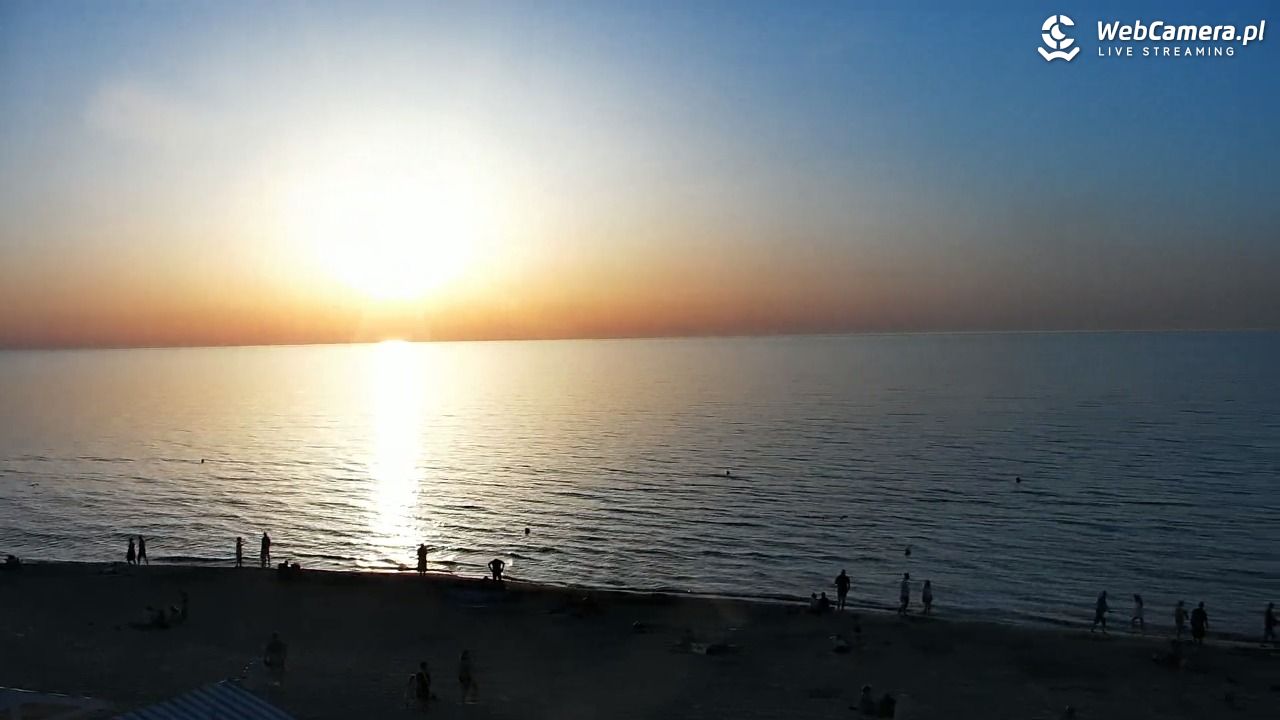 Krynica Morska - widok na plażę - 26 czerwiec 2026, 20:45