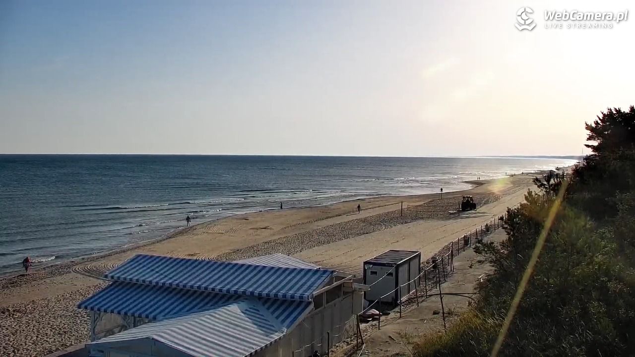 Krynica Morska - widok na plażę - 27 czerwiec 2026, 06:25