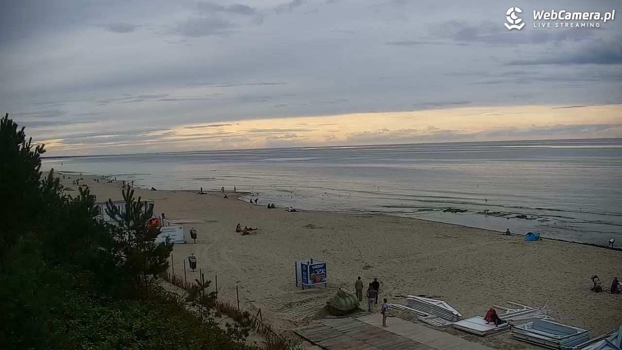 Krynica Morska - widok na plażę - 13 wresień 2025, 17:02