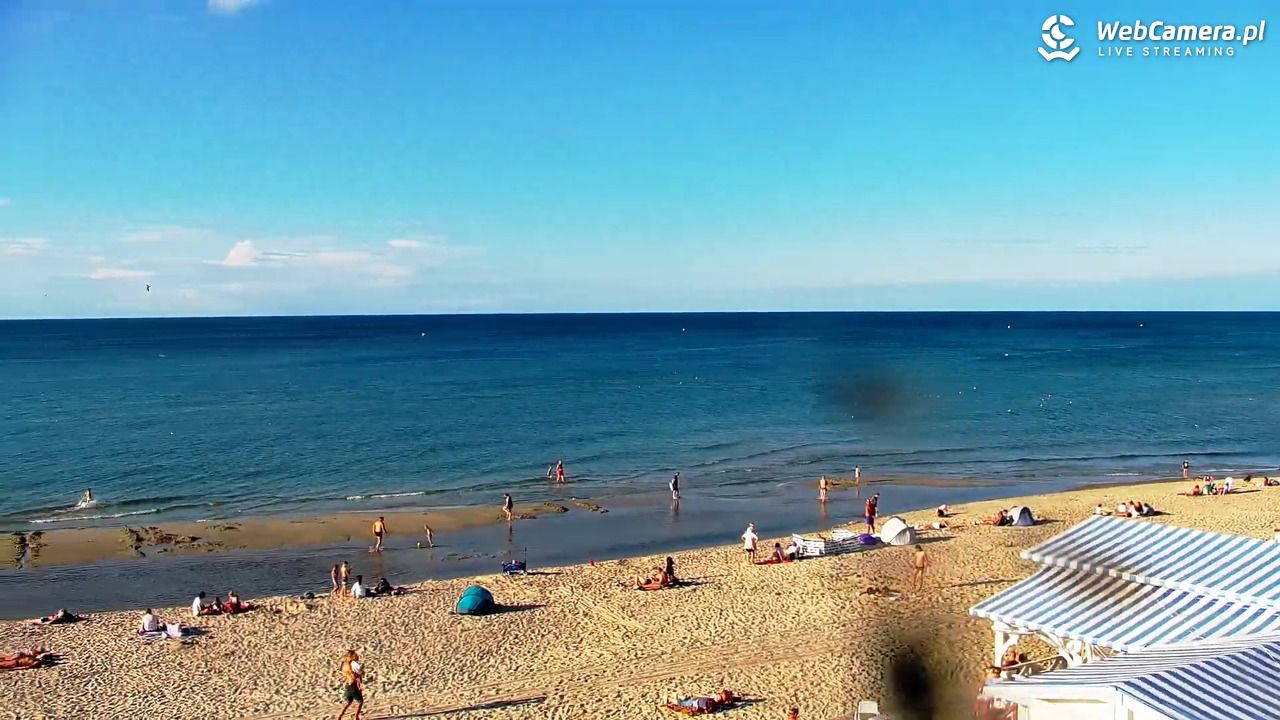 Krynica Morska - widok na plażę - 30 sierpień 2026, 17:23