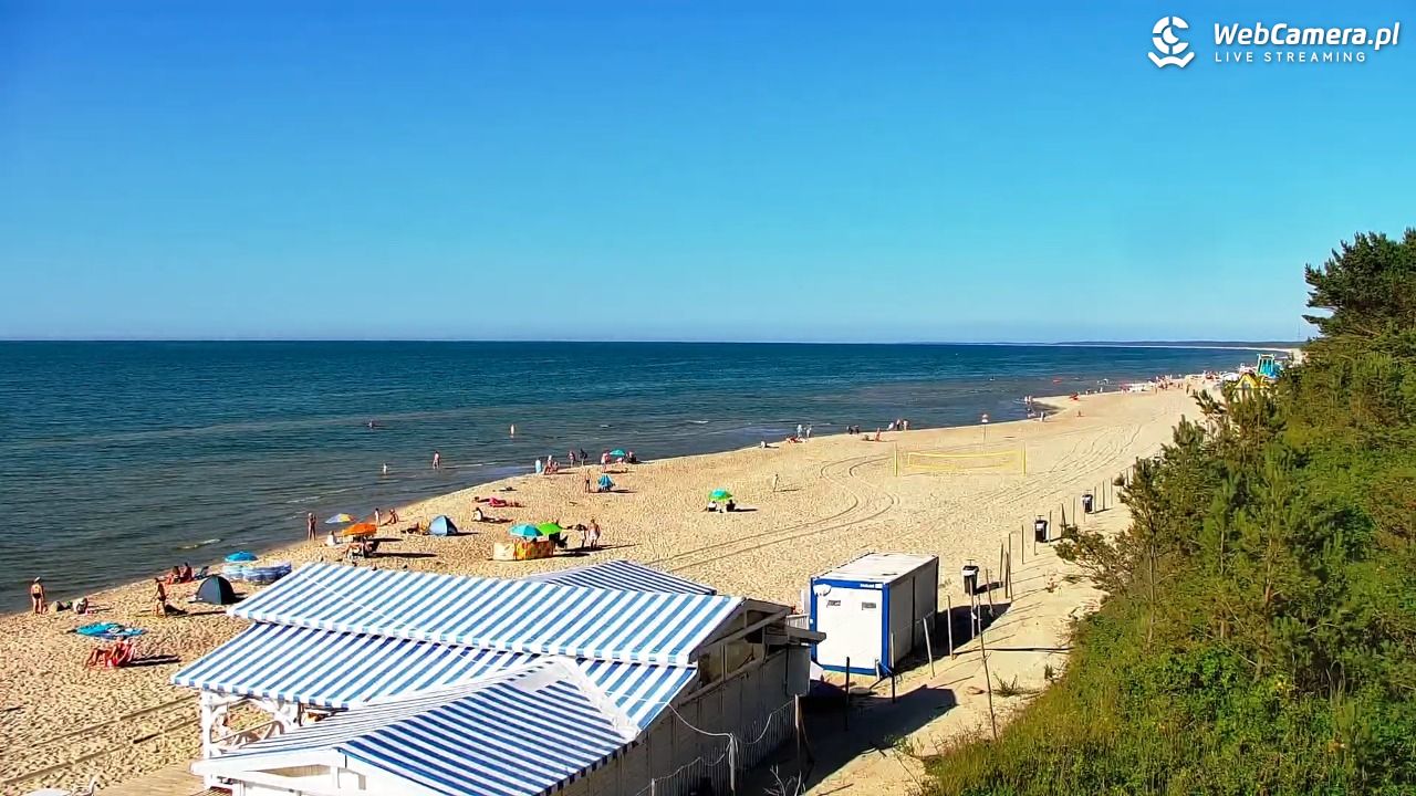 Krynica Morska - widok na plażę - 26 czerwiec 2026, 17:54